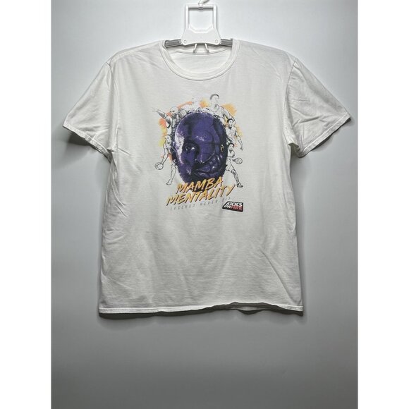 Kobe Mamba Mentality Legends Never Die Tee White T-Shirt Kicks On Fire Size M - Picture 1 of 4